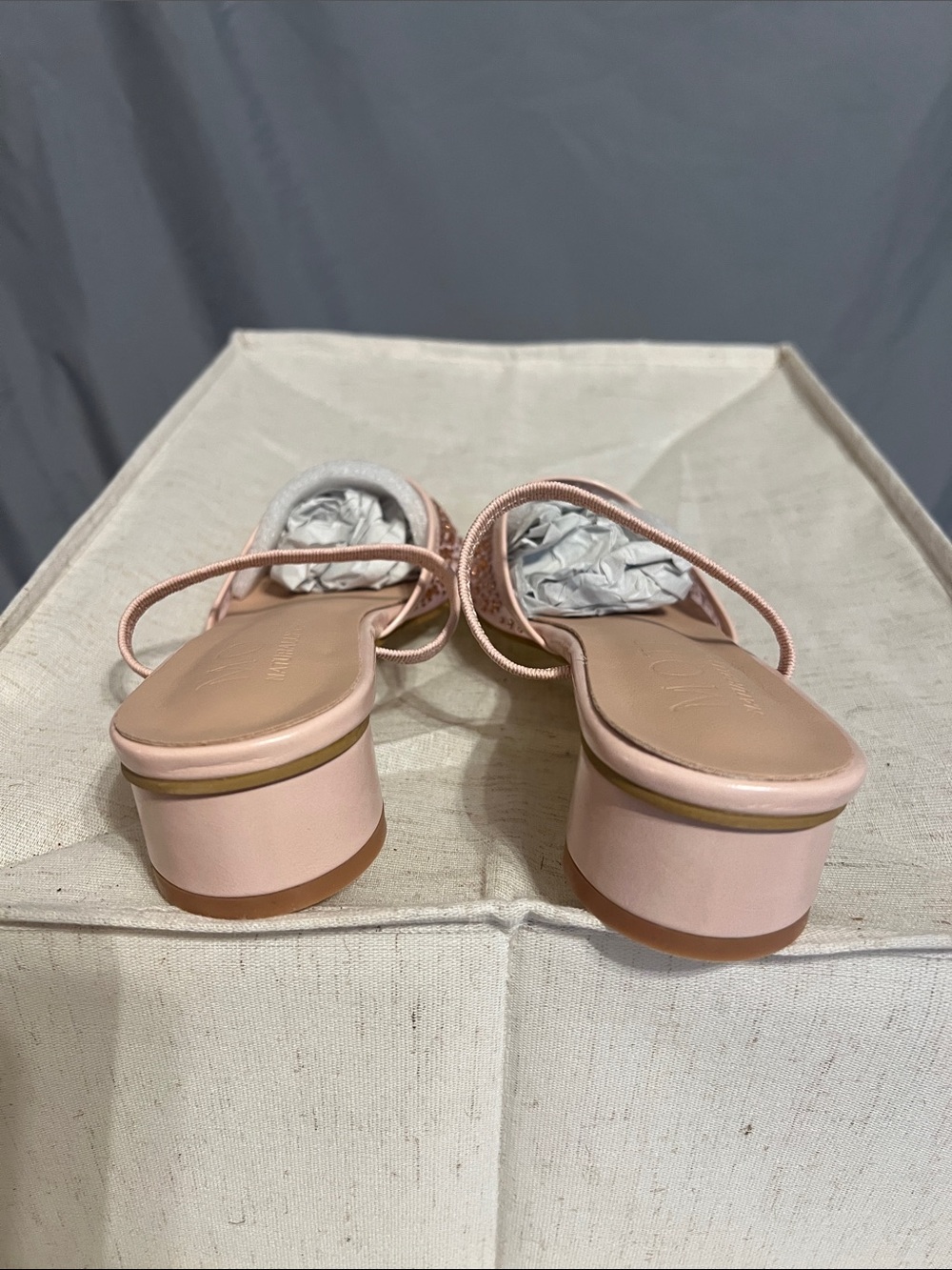 MOTF Pink Pointed Toe Embellished Slip On Heels - Picture 3 of 4
